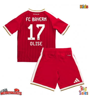 Bayern Munich Michael Olise #17 Replica Home Stadium Kit for Kids 2026-27 Short Sleeve (+ pants)